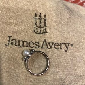 James Avery Pearl ring. Old but taken care of.  Unsure of exact size.